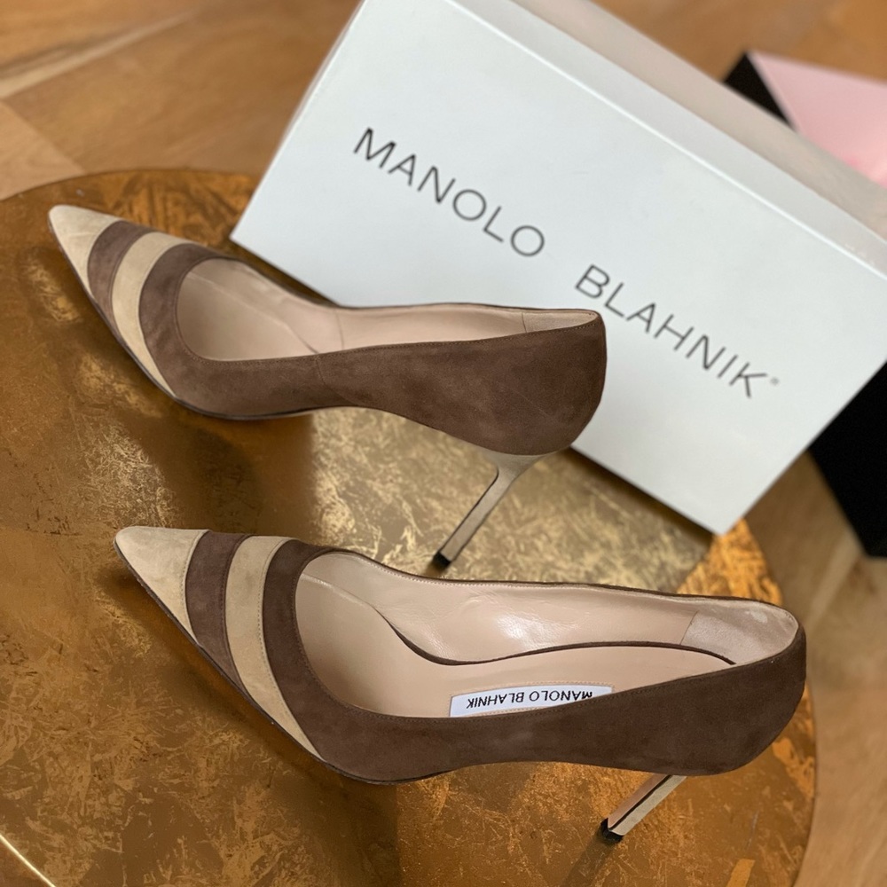 Manolo Blahnik Suede Pumps